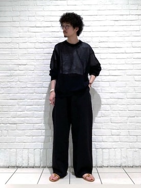 「K.JACQUES（ケイジャック）のアイテム」を使った、Bshopスタッフさん（メンズ・174cm）の夏コーディネート