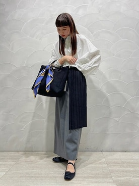 「THE SHINZONE（ザ　シンゾーン）のアイテム（スカート）」を使った、Bshopスタッフさん（レディース・158cm）の夏コーディネート