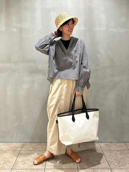 Bshop【MORRIS & SONS】コットンリネン セットアップ Bshop｜MORRIS & SONS | コットン ワイドイージーパンツ WOMEN
