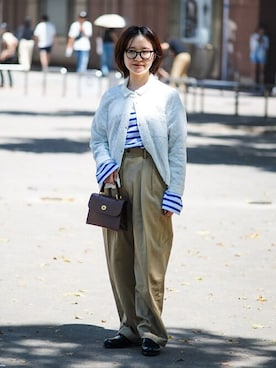 Bshopスタッフさん（レディース・153cm）の夏コーディネート