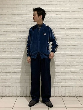 「orcival」｜「アイテム（モカシン/デッキシューズ）」を使った、Bshopスタッフさん（メンズ・174cm）の秋コーディネート