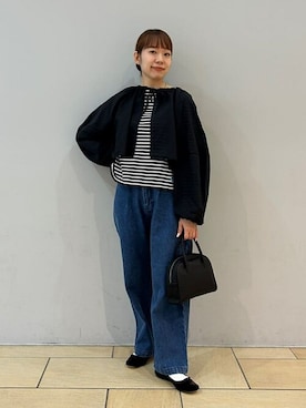 Bshopスタッフさん（レディース・158cm）の秋コーディネート