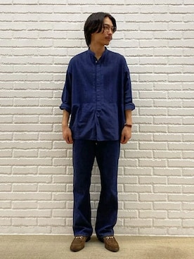 「orslow」｜Bshopスタッフさん（メンズ・175cm）の秋コーディネート