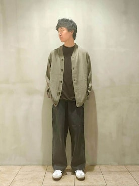 「orslow」｜Bshopスタッフさん（メンズ・180cm）の秋コーディネート