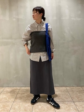 「THE SHINZONE（ザ　シンゾーン）のアイテム（トップス）」を使った、Bshopスタッフさん（レディース・160cm）の秋コーディネート