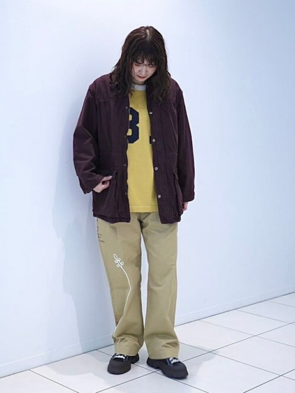 unfil◆別注ウールニットホッケーTシャツ/FREE/ウール/イエロー/無地/WFWT-UW103 unfil（アンフィル）の「unfil | 〈別注〉 ウールニット