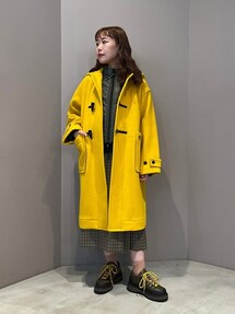 極美品✨ ORCIVAL オーシバル ダッフルコート ヘリンボーン イエロー 1 20241226124536306_215.jpg