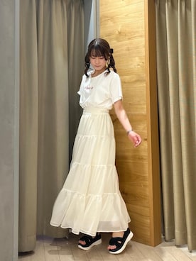 「MAJESTIC LEGON（マジェスティックレゴン）のアイテム」を使った、nagoさん（レディース・158cm）の夏コーディネート