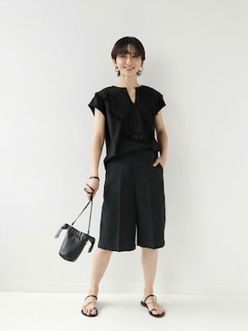 「LAURA DI MAGGIO（ローラディマッジオ）のアイテム」を使った、Makkieさん（レディース・158cm）の春コーディネート