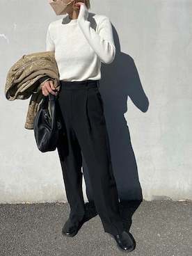 「ハンサムコーデ」｜conaさん（レディース・160cm）の冬コーディネート