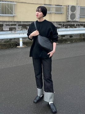 「ハンサムコーデ」｜conaさん（レディース・160cm）の冬コーディネート