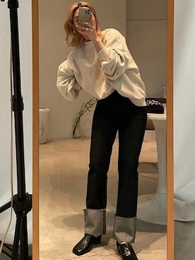 「cona（コナ）のアイテム」を使った、conaさん（レディース・160cm）の春コーディネート