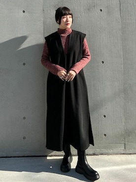 SELECT MOCA SNAPさん(レディース・161cm)の冬コーディネート