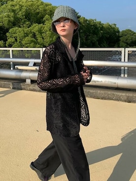 「select MOCA（セレクトモカ）のアイテム（ジャケット/アウター）」を使った、SELECT MOCA SNAPさん（レディース・158cm）の春コーディネート