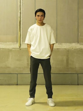 「onegravity（ワングラビティ）のアイテム（パンツ）」を使った、ESTNATION MENSさん（メンズ・183cm）の夏コーディネート