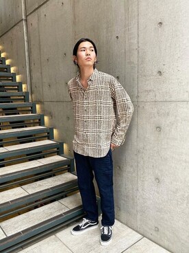 「NAILS（ネイル）のアイテム（パンツ）」を使った、ESTNATION MENSさん（メンズ・178cm）の秋コーディネート