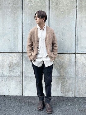 「NUMBER M（ナンバーエム）のアイテム」を使った、ESTNATION MENSさん（メンズ・175cm）の秋コーディネート