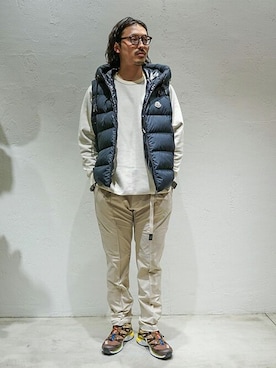 「MONCLER」｜ESTNATION MENSさん（メンズ・184cm）の秋コーディネート