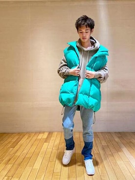 「PaDD（パッド）のアイテム」を使った、ESTNATION MENSさん（メンズ・176cm）の冬コーディネート