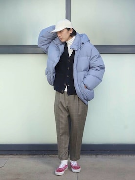 「PaDD（パッド）のアイテム」を使った、ESTNATION MENSさん（メンズ・180cm）の冬コーディネート