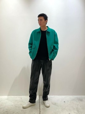 「COLUMN（コラム）のアイテム（ブルゾン）」を使った、ESTNATION MENSさん（メンズ・178cm）の冬コーディネート