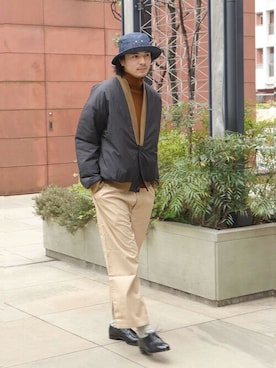 「PaDD（パッド）のアイテム」を使った、ESTNATION MENSさん（メンズ・180cm）の冬コーディネート