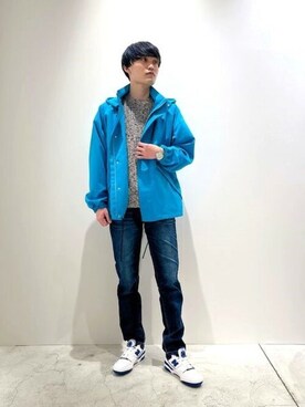「RED CARD TOKYO（レッドカード）のアイテム」を使った、ESTNATION MENSさん（メンズ・176cm）の春コーディネート