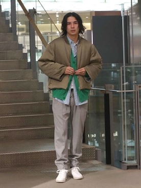 「PaDD（パッド）のアイテム」を使った、ESTNATION MENSさん（メンズ・180cm）の春コーディネート