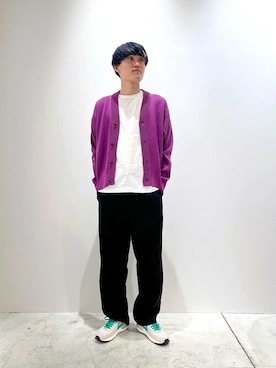 「COLUMN（コラム）のアイテム（パンツ）」を使った、ESTNATION MENSさん（メンズ・176cm）の春コーディネート