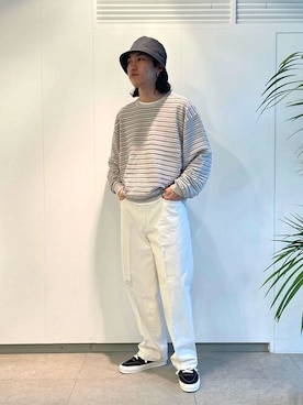 「onegravity（ワングラビティ）のアイテム（パンツ）」を使った、ESTNATION MENSさん（メンズ・176cm）の春コーディネート