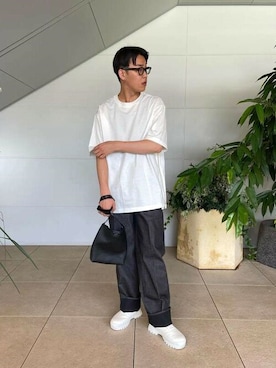 「onegravity（ワングラビティ）のアイテム（パンツ）」を使った、ESTNATION MENSさん（メンズ・180cm）の夏コーディネート