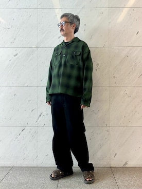 「PENDLETON（ペンドルトン）のアイテム（トップス）」を使った、ESTNATION MENSさん（メンズ・180cm）の秋コーディネート