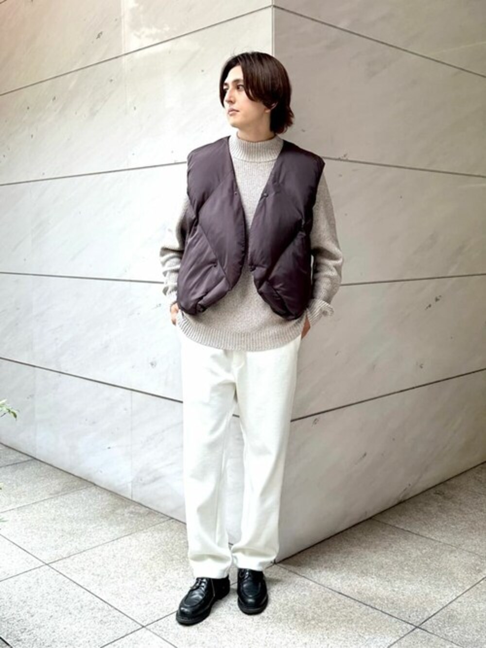 ESTNATION MENS(ESTNATION)｜PaDDのダウンベストを使った