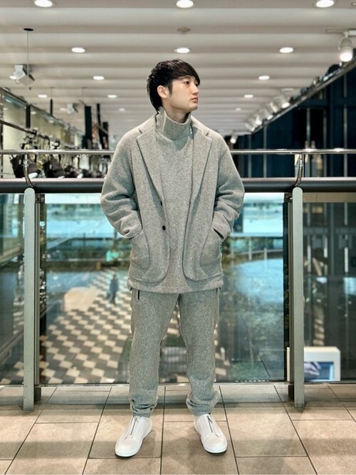 WANIMA DISCOVER PULLOVER グレー サイズ1 WOOL FRENCH TERRY TURTLE NECK SWEATSHIRT [LIGHT GRAY] - WUNDER