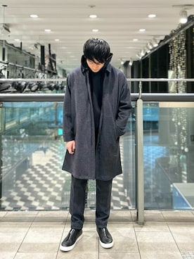 「onegravity（ワングラビティ）のアイテム（パンツ）」を使った、ESTNATION MENSさん（メンズ・168cm）の冬コーディネート