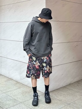 「フラワープリント」｜ESTNATION MENSさん（メンズ・175cm）の春コーディネート