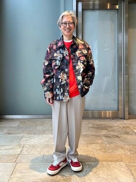 「デイリーカジュアル」｜「アイテム（ブルゾン）」を使った、ESTNATION MENSさん（メンズ・164cm）の春コーディネート