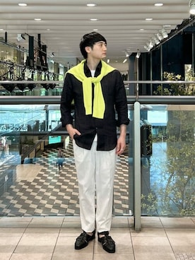 「Gran Sasso（グランサッソ）のアイテム」を使った、ESTNATION MENSさん（メンズ・168cm）の夏コーディネート