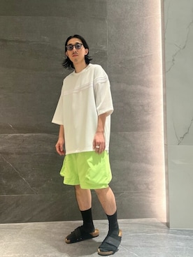 「onegravity（ワングラビティ）のアイテム（トップス）」を使った、ESTNATION MENSさん（メンズ・175cm）の夏コーディネート