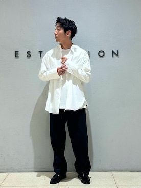 「onegravity（ワングラビティ）のアイテム（パンツ）」を使った、ESTNATION MENSさん（メンズ・174cm）の秋コーディネート