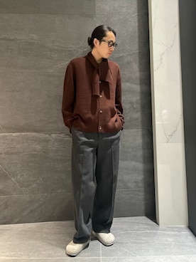 「COLUMN（コラム）のアイテム」を使った、ESTNATION MENSさん（メンズ・182cm）の秋コーディネート