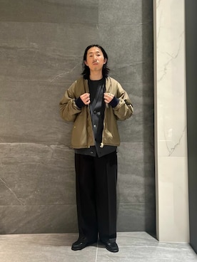 「COLUMN（コラム）のアイテム」を使った、ESTNATION MENSさん（メンズ・175cm）の秋コーディネート