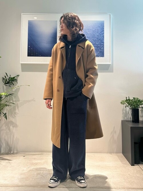 セール】mando / ウールカシミヤ リバーロングコート《ESTNATION