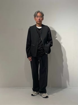 「COLUMN（コラム）のアイテム」を使った、ESTNATION MENSさん（メンズ・164cm）の冬コーディネート