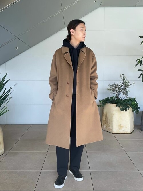 セール】mando / ウールカシミヤ リバーロングコート《ESTNATION