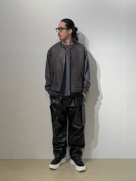 「ムートン」｜ESTNATION MENSさん（メンズ・174cm）の冬コーディネート