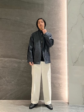 「COLUMN（コラム）のアイテム」を使った、ESTNATION MENSさん（メンズ・175cm）の冬コーディネート