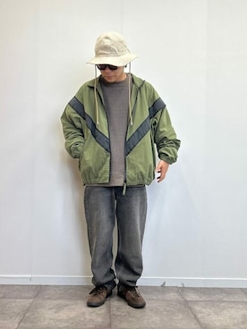 「ARMY TWILL（アーミーツイル）のアイテム（その他アウター）」を使った、JEANS FACTORYさん（メンズ・165cm）の秋コーディネート