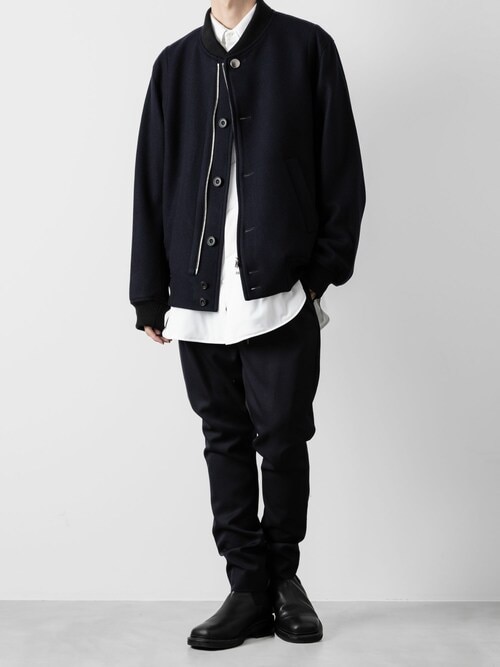 wool melton stadium jacket/ウールメルトンスタジャン LURAKU（ルラク）の「【LURAKU】wool melton stadium jacket