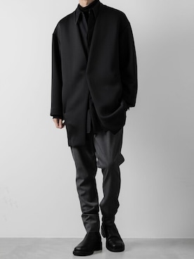 matsudairaさんの「CLASSIC WOOL  SARROUEL PANTS」を使ったコーディネート